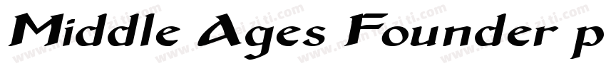 Middle Ages Founder pen字体转换